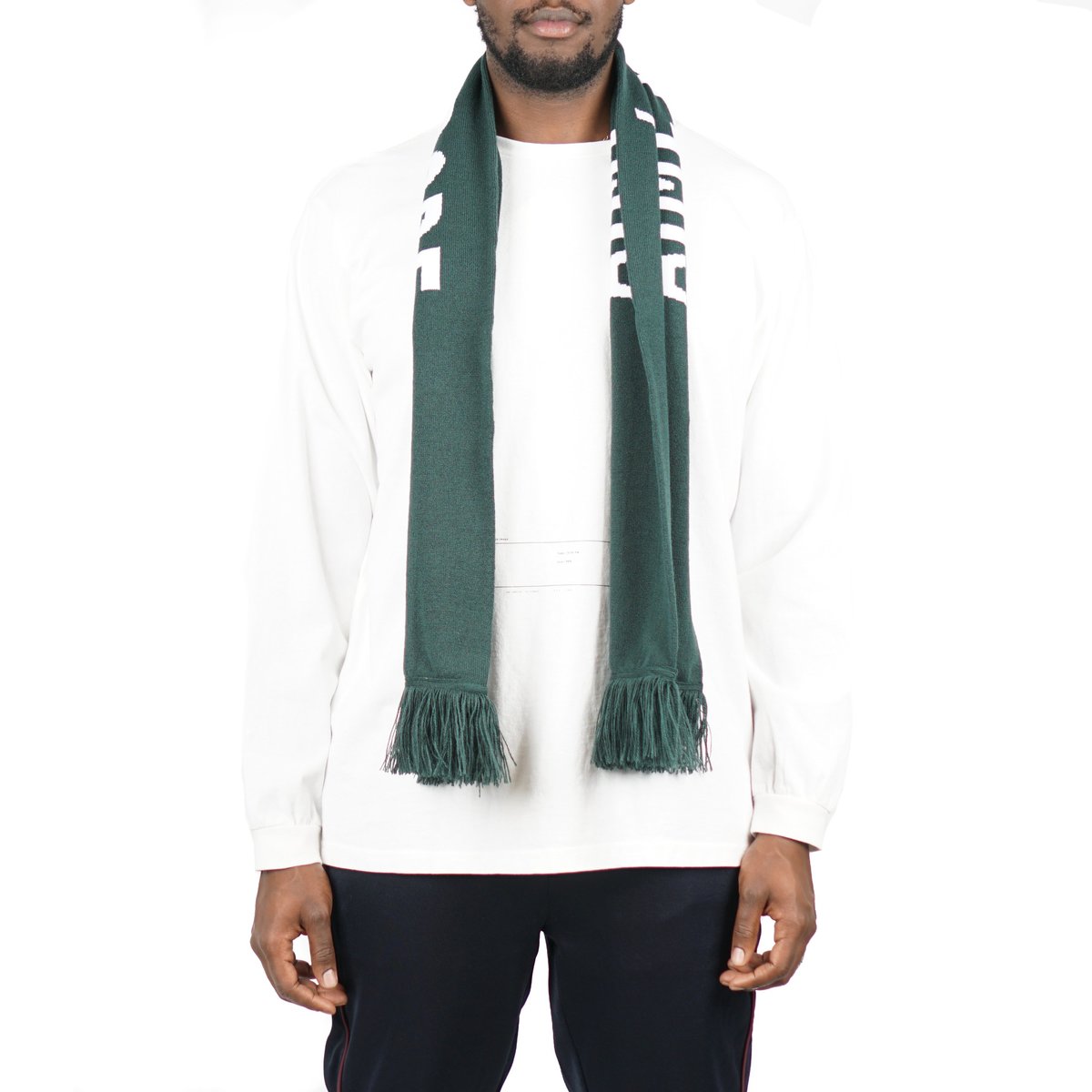 AIME LEON DORE Men's Jacquard Knit Logo Scarf NWT